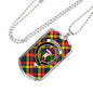 Buchanan Modern Clan Tartan Military Tag Bangle
