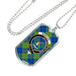 Barclay Hunting Ancient Clan Tartan Military Tag Bangle - kittentee