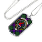 Armstrong Modern Clan Tartan Military Tag Bangle - kittentee