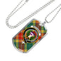 Buchanan Old Sett Clan Tartan Military Tag Bangle
