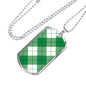 Bias Plaid Clan Military Tag Bangle - kittentee