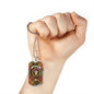 Buchanan Old Set Weathered Clan Tartan Military Tag Bangle