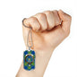 Barclay Hunting Ancient Clan Tartan Military Tag Bangle - kittentee