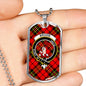 Brodie Modern Clan Tartan Military Tag Bangle