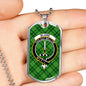 Blane Clan Tartan Military Tag Bangle