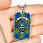 Barclay Hunting Ancient Clan Tartan Military Tag Bangle - kittentee