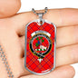Burnett Modern Clan Tartan Military Tag Bangle