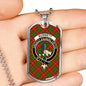 Burnett Clan Tartan Military Tag Bangle