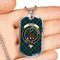 Blair Clan Tartan Military Tag Bangle - kittentee