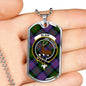 Blair Modern Clan Tartan Military Tag Bangle - kittentee