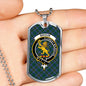 Broun Clan Tartan Military Tag Bangle