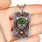 Anderson Ancient Clan Tartan Military Tag Bangle - kittentee