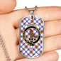 Boswell Modern Clan Tartan Military Tag Bangle