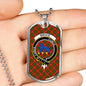 Bruce Clan Tartan Military Tag Bangle