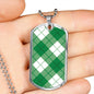 Bias Plaid Clan Military Tag Bangle - kittentee