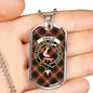 Ainslie Clan Tartan Military Tag Bangle - kittentee