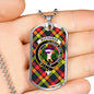 Buchanan Modern Clan Tartan Military Tag Bangle
