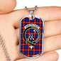 Anstruther Clan Tartan Military Tag Bangle - kittentee