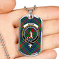 Aiton Ancient Clan Tartan Military Tag Bangle - kittentee