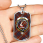 Ainslie Ancient Clan Tartan Military Tag Bangle - kittentee