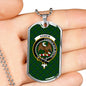 Agnew Hunting Clan Tartan Military Tag Bangle - kittentee