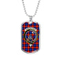 Anstruther Clan Tartan Military Tag Bangle - kittentee