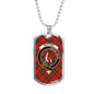 Butter Clan Tartan Military Tag Bangle