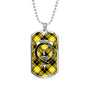 Barclay Dress Modern Clan Tartan Military Tag Bangle - kittentee