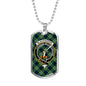 Blackadder Clan Tartan Military Tag Bangle - kittentee