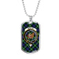 Baillie Modern Clan Tartan Military Tag Bangle - kittentee