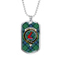 Armstrong Ancient Clan Tartan Military Tag Bangle - kittentee