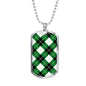 Argyle Diagonal Diamond Clan Military Tag Bangle - kittentee