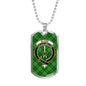 Blane Clan Tartan Military Tag Bangle