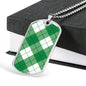Bias Plaid Clan Military Tag Bangle - kittentee