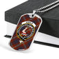 Ainslie Ancient Clan Tartan Military Tag Bangle - kittentee