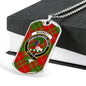 Burnett Ancient Clan Tartan Military Tag Bangle