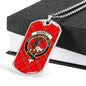 Burnett Modern Clan Tartan Military Tag Bangle