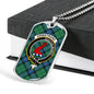 Armstrong Ancient Clan Tartan Military Tag Bangle - kittentee