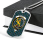 Broun Clan Tartan Military Tag Bangle