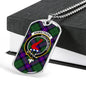 Armstrong Modern Clan Tartan Military Tag Bangle - kittentee