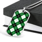 Argyle Diagonal Diamond Clan Military Tag Bangle - kittentee