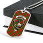 Burnett Clan Tartan Military Tag Bangle