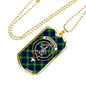 Bannerman Clan Tartan Military Tag Bangle - kittentee