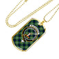 Blackadder Clan Tartan Military Tag Bangle - kittentee