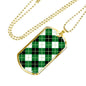 Argyle Diagonal Diamond Clan Military Tag Bangle - kittentee