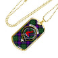 Armstrong Modern Clan Tartan Military Tag Bangle - kittentee