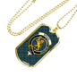 Broun Clan Tartan Military Tag Bangle