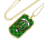 Blane Clan Tartan Military Tag Bangle
