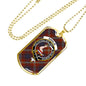 Ainslie Ancient Clan Tartan Military Tag Bangle - kittentee