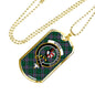Byres Clan Tartan Military Tag Bangle